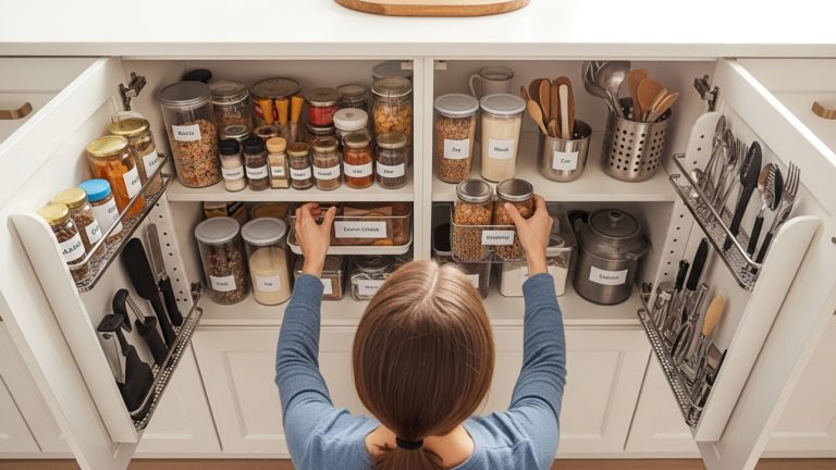 organizacao armário de cozinha