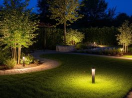 luz no jardim