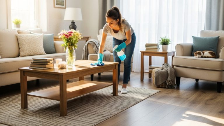 casa limpa e arrumada