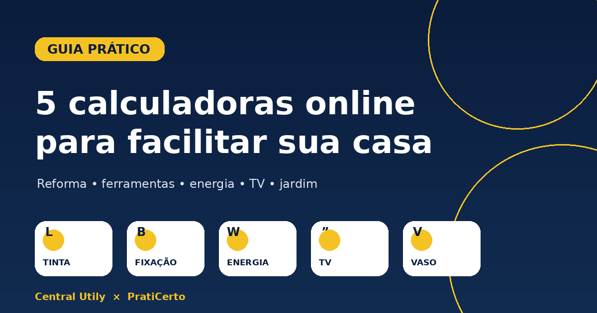 5 calculadoras online gratuitas para facilitar reformas e cuidados com a casa